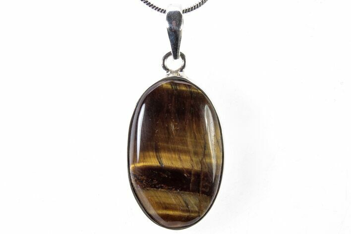 Tiger's Eye Pendant (Necklace) - Sterling Silver #321573